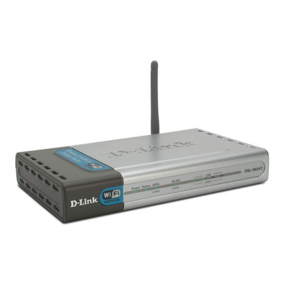 D-Link DSL-G624T User Manual