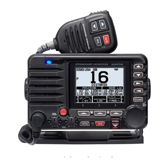 STANDARD HORIZON QUANTUM AIS GX6000 OWNER'S MANUAL Pdf Download