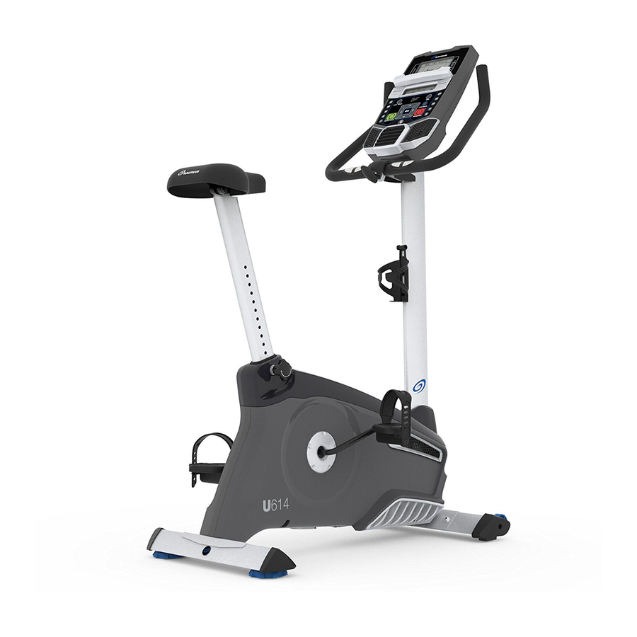 Nautilus u618 best sale upright bike manual