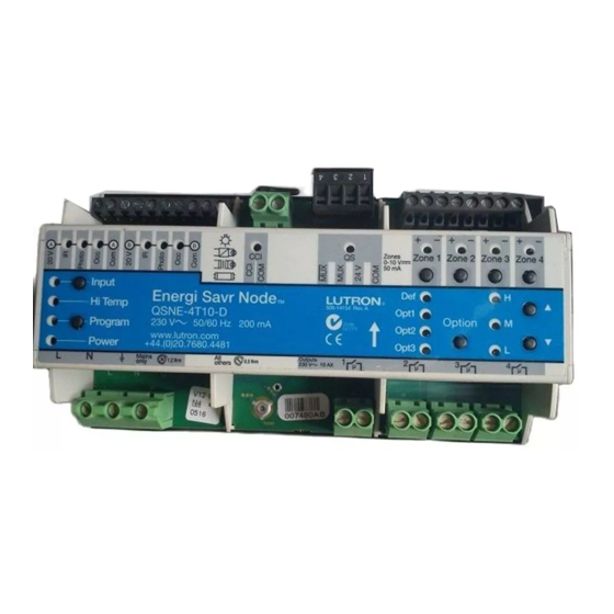 LUTRON ELECTRONICS ENERGI SAVR NODE QUICK START MANUAL Pdf Download