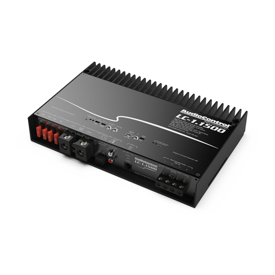 AUDIOCONTROL LC1.1500 QUICK START MANUAL Pdf Download ManualsLib