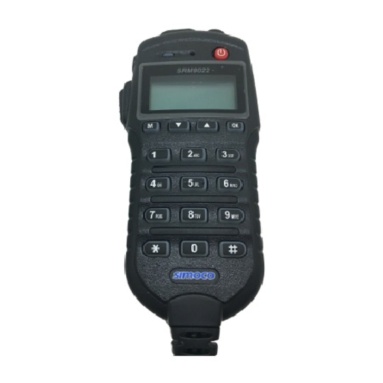 Simoco P25 SRM9022 Operating Instructions Manual