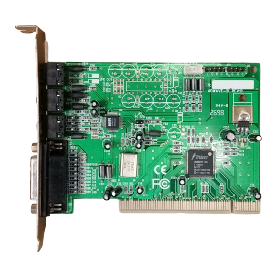 Trident 4DWAVEDX Manuals ManuaLib