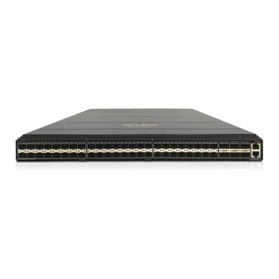 Aruba CX 10000 Series Installation And Getting Started Manual