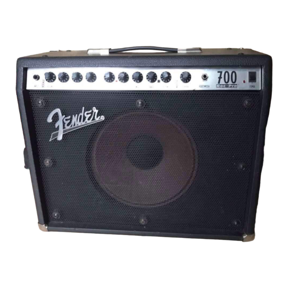 Fender ROCPRO 700 Reference Owner's Manual