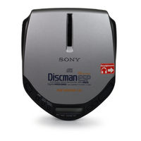 Sony Discman D-E305 Manuals | ManualsLib