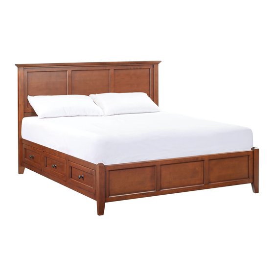 WHITTIER WOOD FURNITURE MCKENZIE FULL STORAGE BED ASSEMBLY INSTRUCTIONS