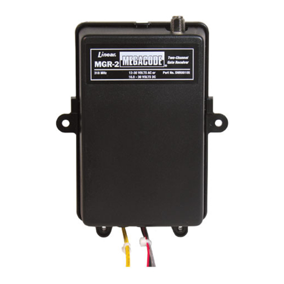 LINEAR MEGACODE MGR2 INSTALLATION INSTRUCTIONS Pdf Download ManualsLib