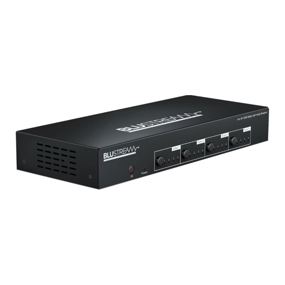BluStream CMX44AB Quick Reference Manual
