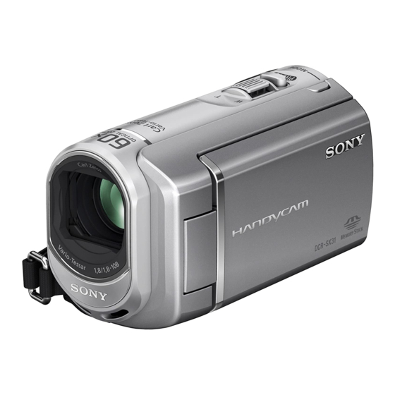 Sony Handycam DCR-SX30E Camcorder Manuals