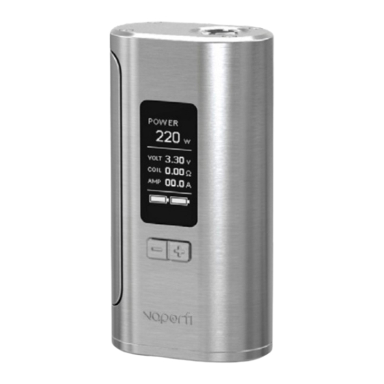 Vaporfi V-GRIP 220 Quick Start Manual