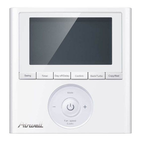 Airwell RCW11 Installation And Owner's Manual