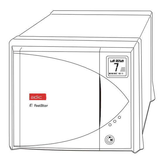 ADIC FastStor LTO User Manual