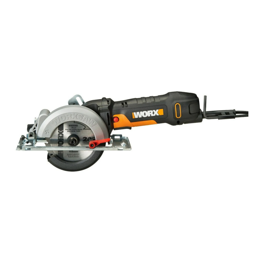 Worx WX439L, WX439L.1 - Compact Circular Saw Manual