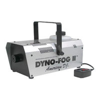 American Dj Dyno-Fog II User Instructions