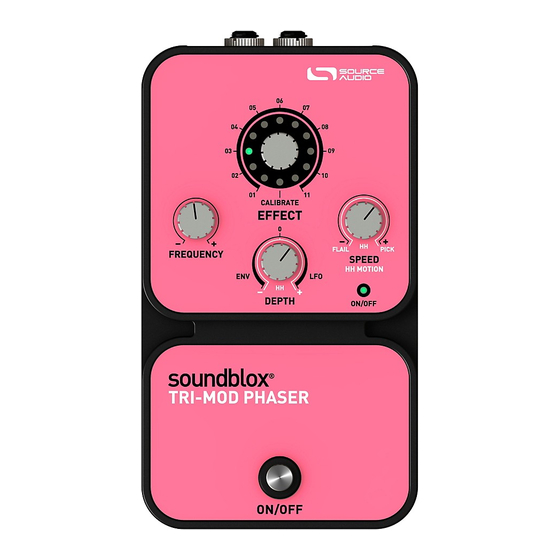 Source Audio Soundblox Tri-Mod Phaser User Manual