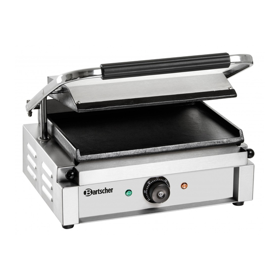 Bartscher Panini A150679 Instruction Manual