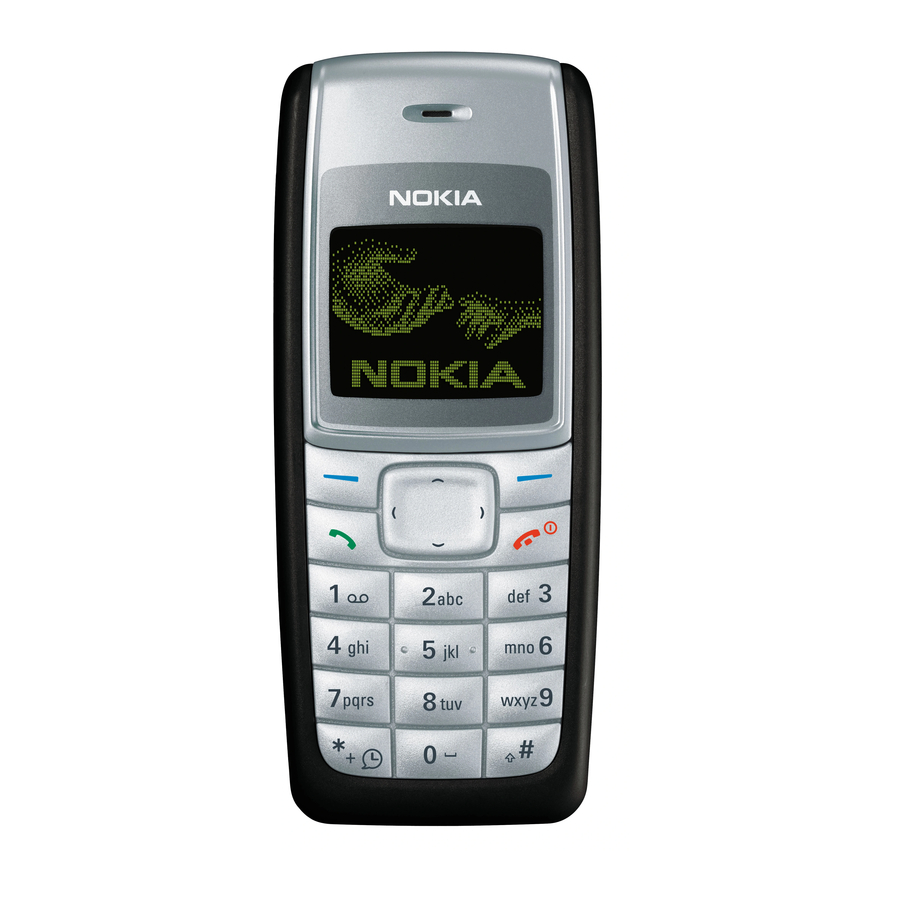 Nokia 1110 User Instructions