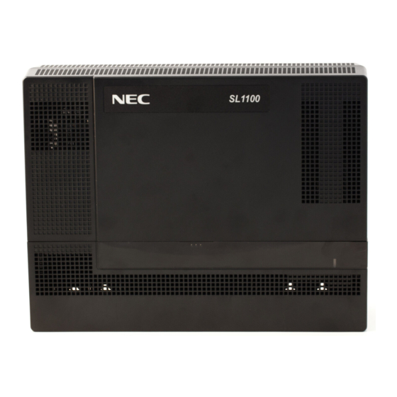 NEC SL1100 Manual
