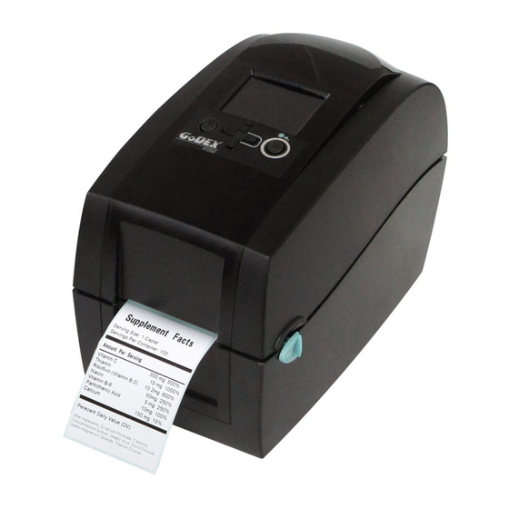 GODEX STAND ALONE PRINTER INSTRUCTION MANUAL Pdf Download ManualsLib