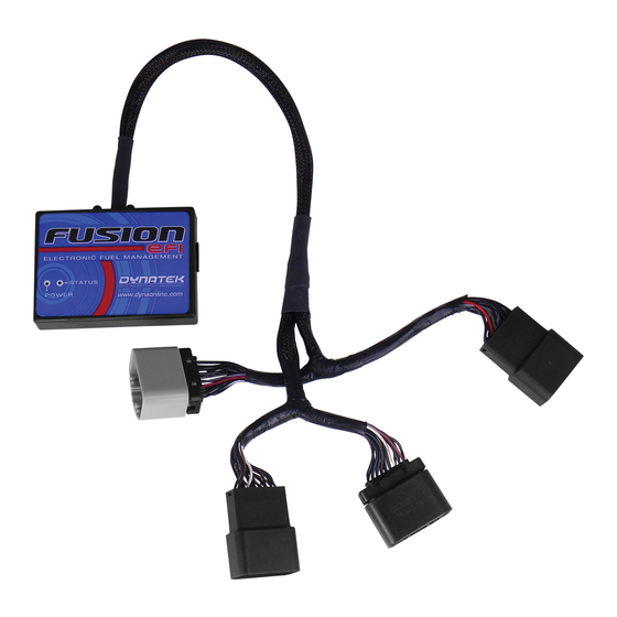 DYNATEK FUSION EFI INSTALLATION INSTRUCTIONS MANUAL Pdf Download