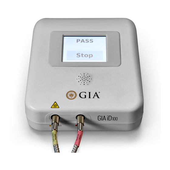 GIA ID100 USER MANUAL Pdf Download ManualsLib