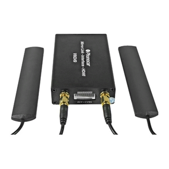 Phonocar Mirror Link VM 249 Instruction Manual