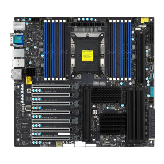 Supermicro X11SPA-TF Quick Reference Manual