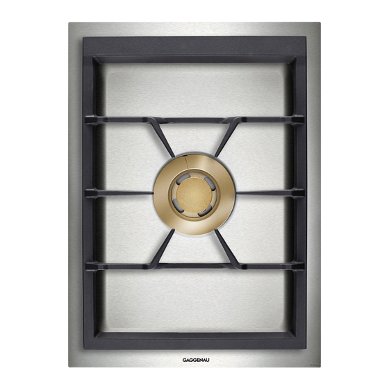 Gaggenau Vario Gas-Wok 400 Series Manuals