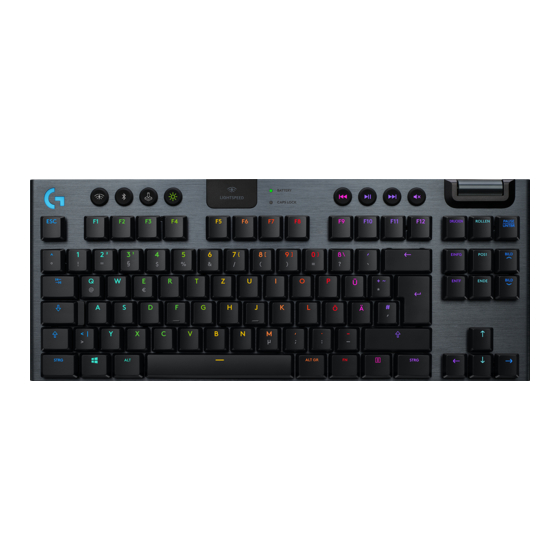 Logitech LIGHTSPEED G913 TKL Manual