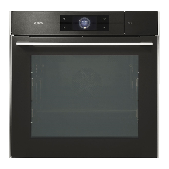Asko OCS8678GG Instructions For Use Manual