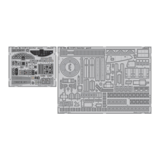 Eduard He 111P-1 interior S.A. Manual