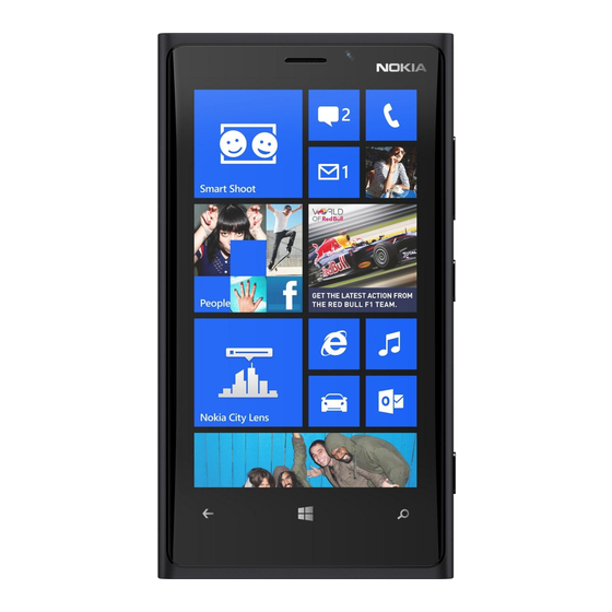 User Manuals: Nokia Lumia 920 Smartphone