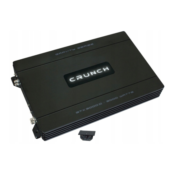Crunch GTX 3000 D Owner's Manual