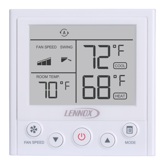 Lennox V0STAT54P-2 Installation And Operation Instructions Manual