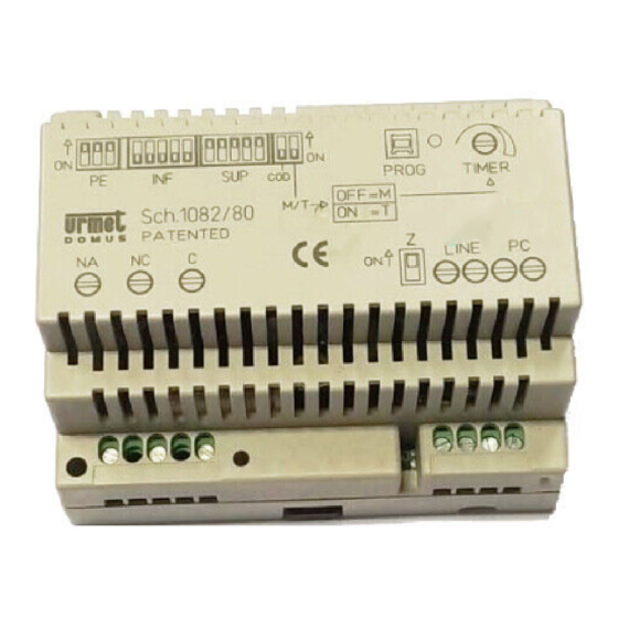 urmet domus 1082/80 Technical Manual