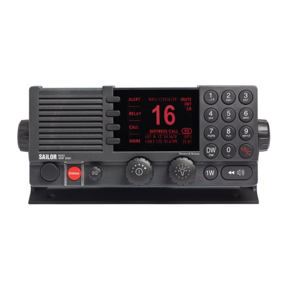 COBHAM SAILOR 6222 VHF User Manual