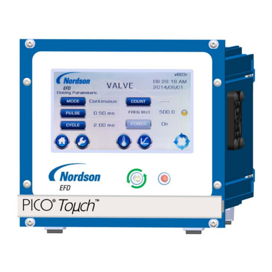 Nordson Efd Pico Touch Operating Manual Pdf Download Manualslib