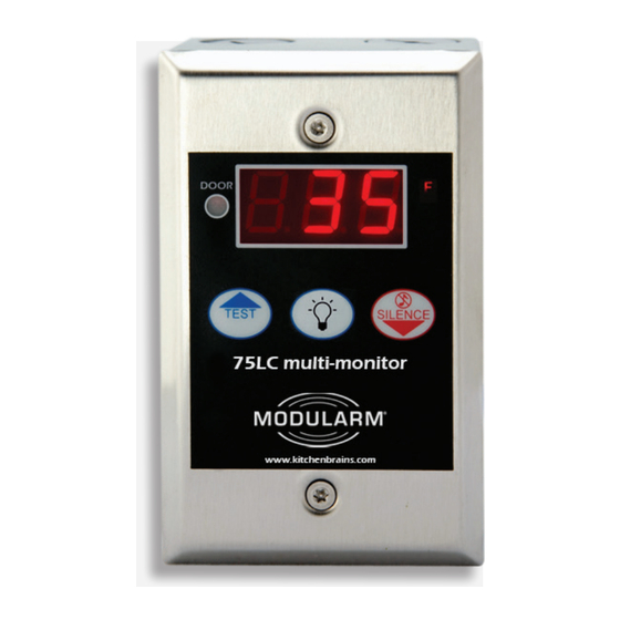 KITCHEN BRAINS MODULARM 75LC INSTALLATION & OPERATING MANUAL Pdf