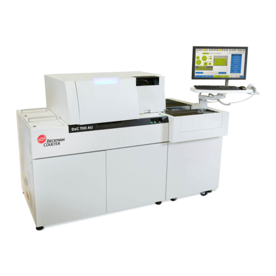 BECKMAN COULTER DXC 700 AU JOB AID Pdf Download | ManualsLib