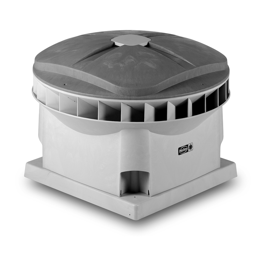 Helios DV EC Pro Series Installation And Operating Instructions Manual