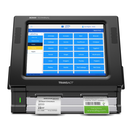 TransAct AccuDate XL2e Quick Start Manual
