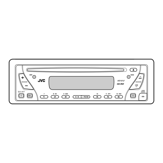 JVC KD-S12 Installation & Connection Manual