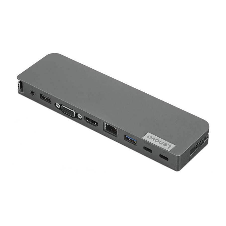 Lenovo USB-C Mini Dock Manuals