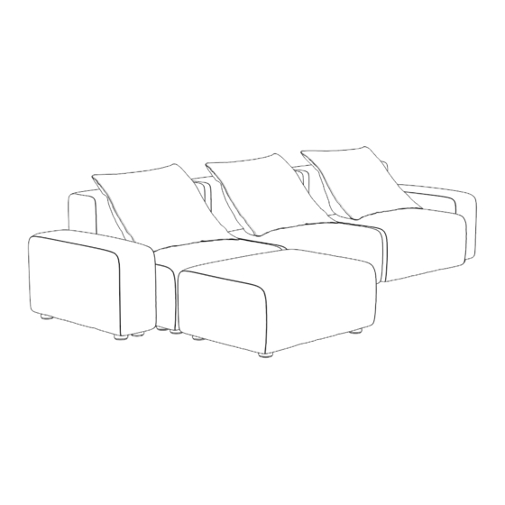 Roveconcepts Kaye Armless Assembly Instructions Manual