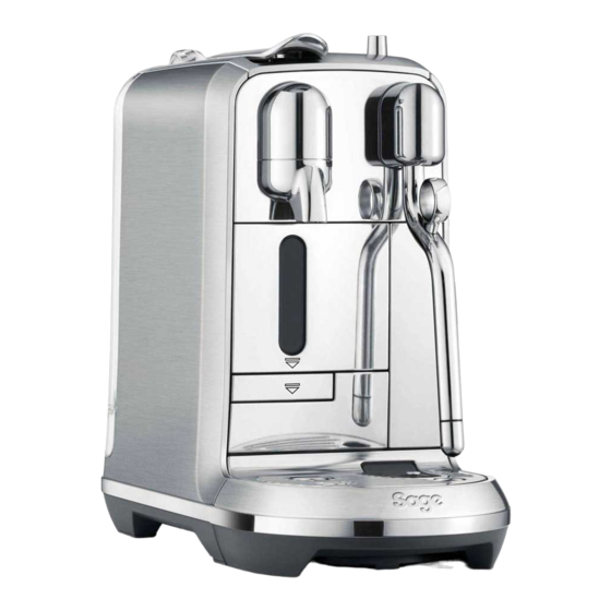 Sage Nespresso CREATISTA PLUS Instructions Manual