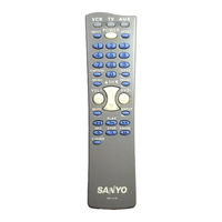 Sanyo Glow Keys RMT-U130 Owner's Manual