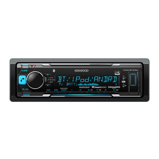 Kenwood KMR-M315BT Instruction Manual