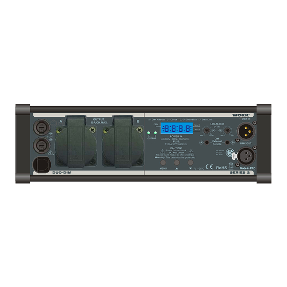 Work Pro DUO DIM User Manual