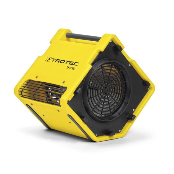 Trotec TFV 20 Operating Manual